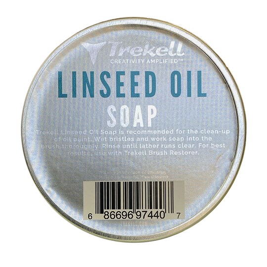 Trekell Art Supplies; Trekell Linseed Oil Soap – Brush Cleaner for Oil Painting – 3 oz; Category:Paint Brushes; Image:1